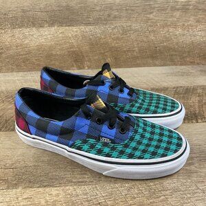 VANS Era Patchwork 721454 Plaid Multicolor Lo Skate Shoes Womens 7, Mens 5.5 NEW